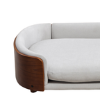 Mid Century Walnut Bent Wood Bed