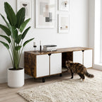 Modern Hidden Litter Box Cabinet